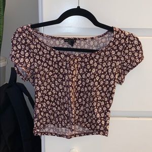 Floral crop top